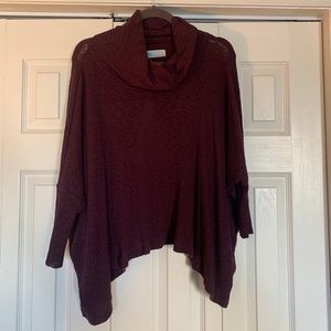 Free people beach purple open back sweater